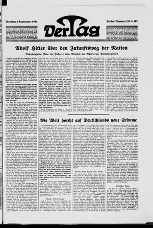 Der Tag vom 05.09.1933