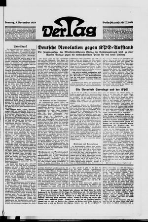 Der Tag vom 05.11.1933