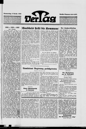 Der Tag vom 09.11.1933