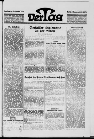 Der Tag on Dec 8, 1933