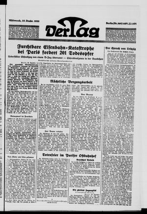 Der Tag vom 27.12.1933