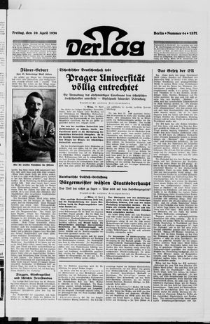 Der Tag vom 20.04.1934