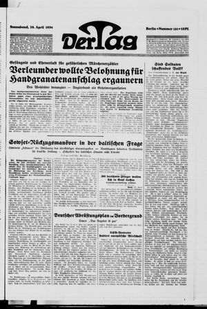 Der Tag vom 28.04.1934