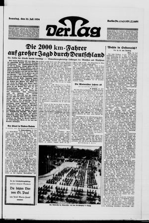 Der Tag vom 22.07.1934