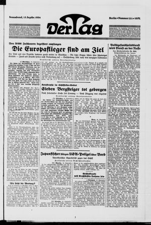 Der Tag on Sep 15, 1934