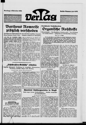 Der Tag vom 05.10.1934