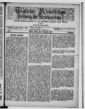 Tägliche Rundschau vom 09.09.1881