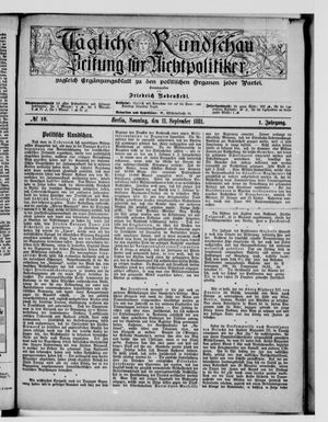 Tägliche Rundschau on Sep 11, 1881
