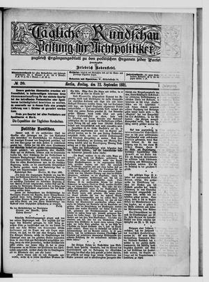 Tägliche Rundschau vom 23.09.1881
