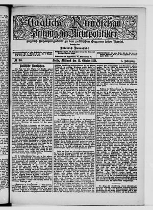 Tägliche Rundschau vom 12.10.1881