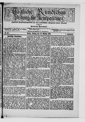Tägliche Rundschau vom 14.10.1881