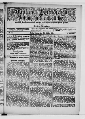 Tägliche Rundschau vom 23.10.1881