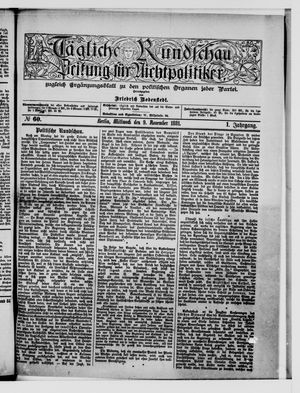 Tägliche Rundschau vom 09.11.1881