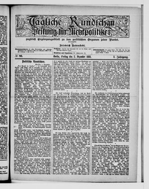 Tägliche Rundschau vom 02.12.1881