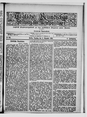 Tägliche Rundschau vom 04.12.1881