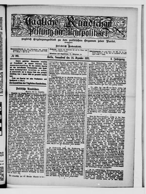 Tägliche Rundschau vom 24.12.1881