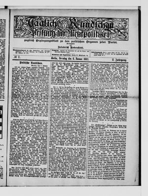 Tägliche Rundschau on Jan 8, 1882