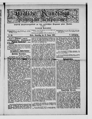 Tägliche Rundschau vom 19.01.1882