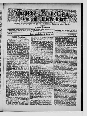 Tägliche Rundschau on Feb 4, 1882