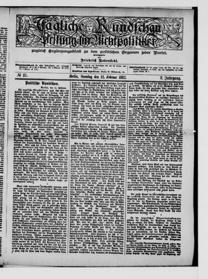 Tägliche Rundschau on Feb 12, 1882