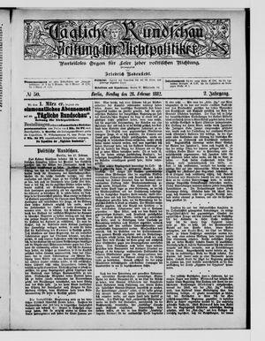 Tägliche Rundschau on Feb 28, 1882