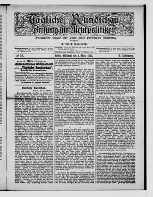 Tägliche Rundschau vom 01.03.1882