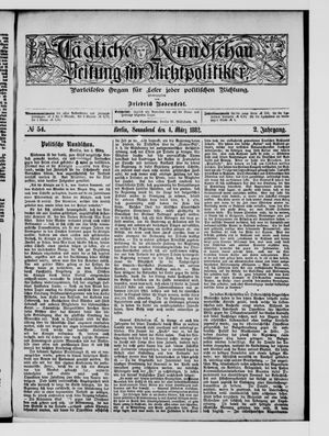 Tägliche Rundschau on Mar 4, 1882