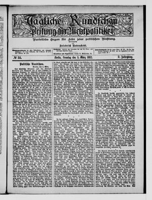 Tägliche Rundschau on Mar 5, 1882