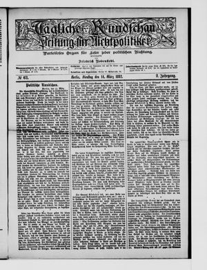 Tägliche Rundschau on Mar 14, 1882