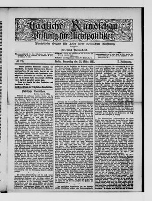 Tägliche Rundschau on Mar 23, 1882