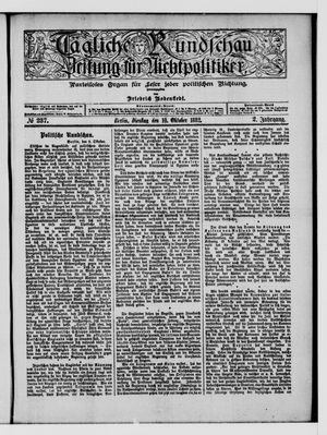 Tägliche Rundschau on Oct 10, 1882