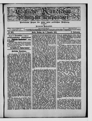 Tägliche Rundschau on Nov 7, 1882