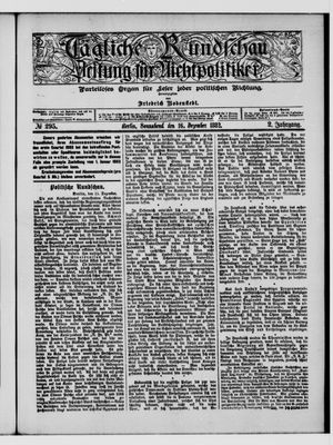 Tägliche Rundschau on Dec 16, 1882
