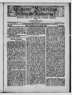 Tägliche Rundschau on Dec 30, 1882