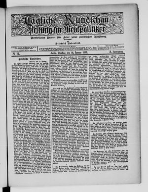 Tägliche Rundschau on Jan 16, 1883