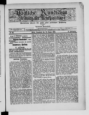 Tägliche Rundschau on Jan 20, 1883