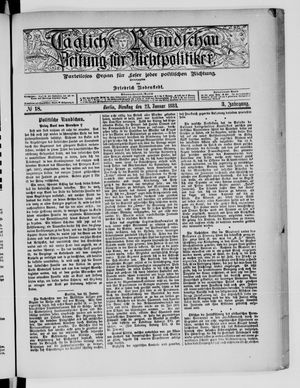 Tägliche Rundschau on Jan 23, 1883