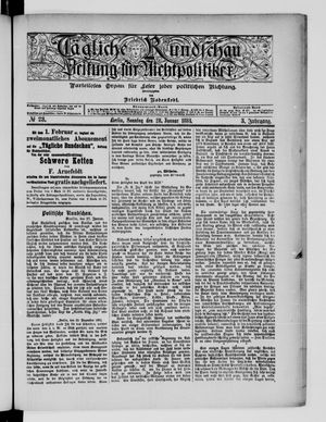 Tägliche Rundschau on Jan 28, 1883