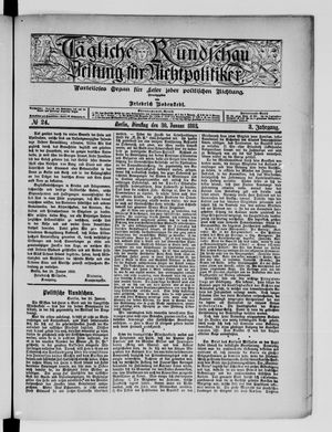 Tägliche Rundschau on Jan 30, 1883