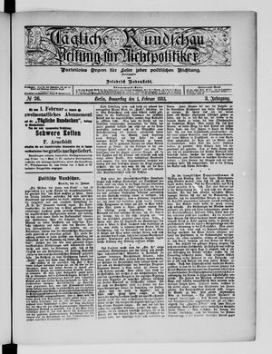 Tägliche Rundschau on Feb 1, 1883
