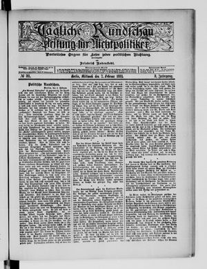 Tägliche Rundschau on Feb 7, 1883