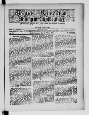 Tägliche Rundschau on Feb 10, 1883