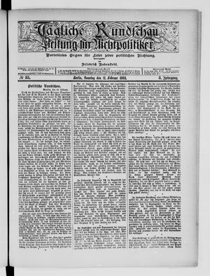 Tägliche Rundschau vom 11.02.1883