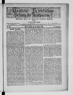 Tägliche Rundschau on Feb 20, 1883