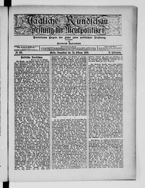 Tägliche Rundschau on Feb 24, 1883