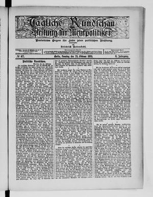 Tägliche Rundschau on Feb 25, 1883