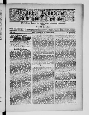 Tägliche Rundschau on Feb 27, 1883