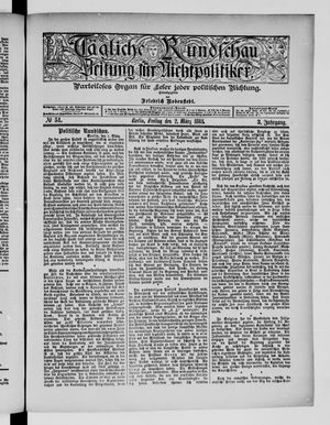 Tägliche Rundschau on Mar 2, 1883