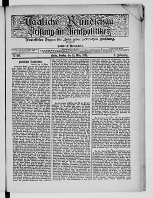 Tägliche Rundschau on Mar 13, 1883