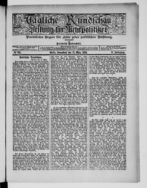 Tägliche Rundschau on Mar 17, 1883